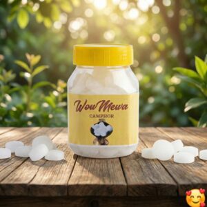 WowMewa Premium Camphor - 100% Pure Kapur for Daily Rituals, Diffusers, and Freshness | Long Lasting Aroma